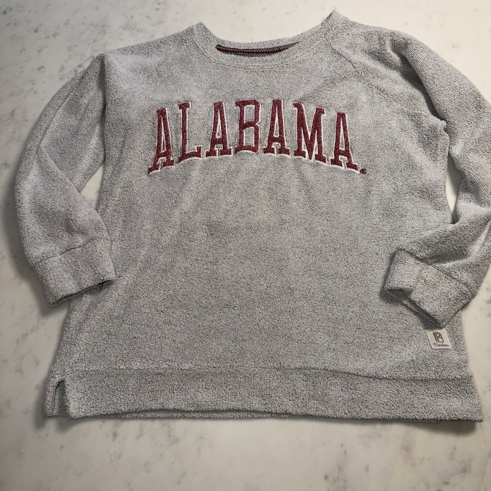 Alabama Crimson Tide Gray Crewneck Sweatshirt Medium Bama‎